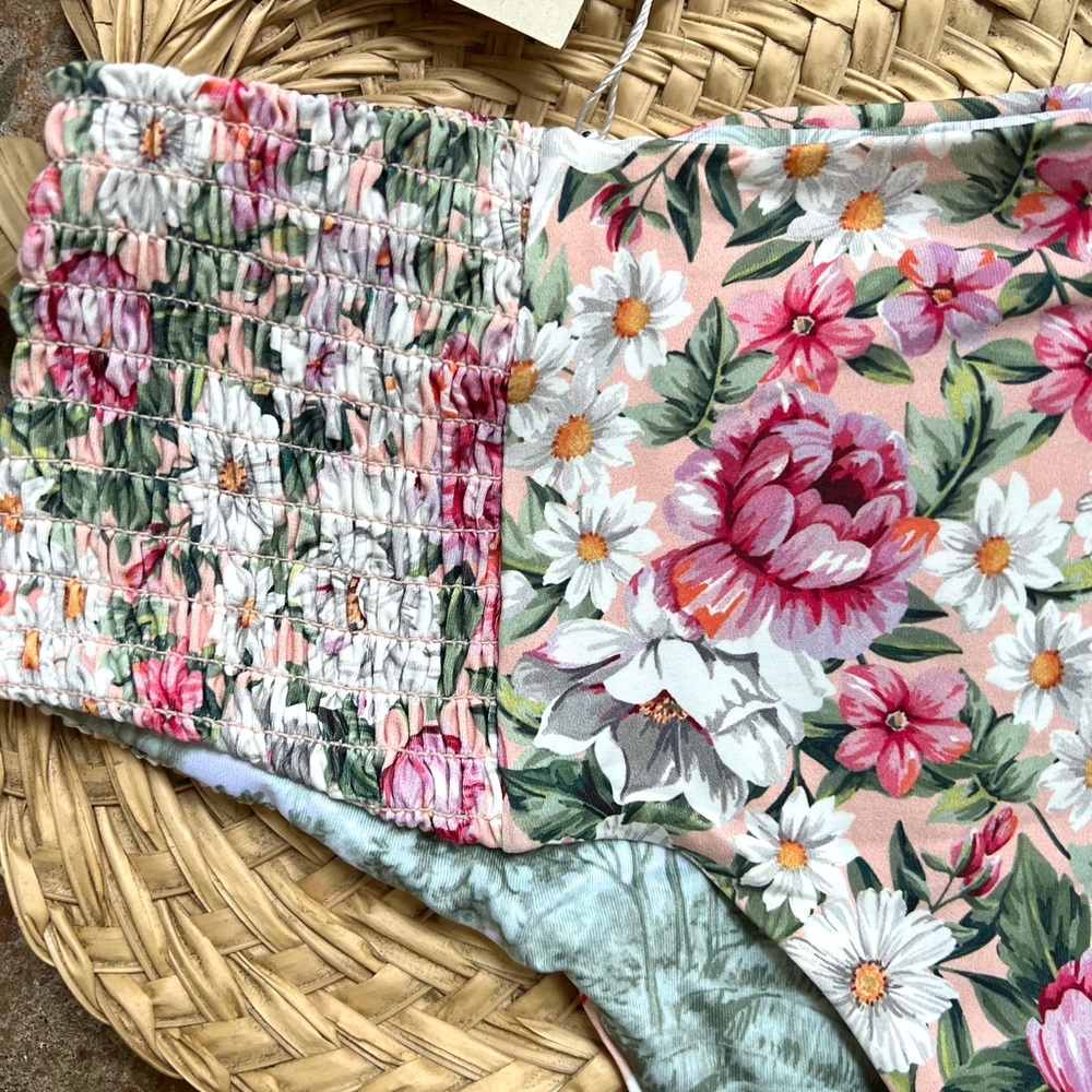 ๐ธ MAAJI ๐ธ FLORAL TROPICAL HIGH WAISTED BIKINI BOTTOM - Picture 6 of 10